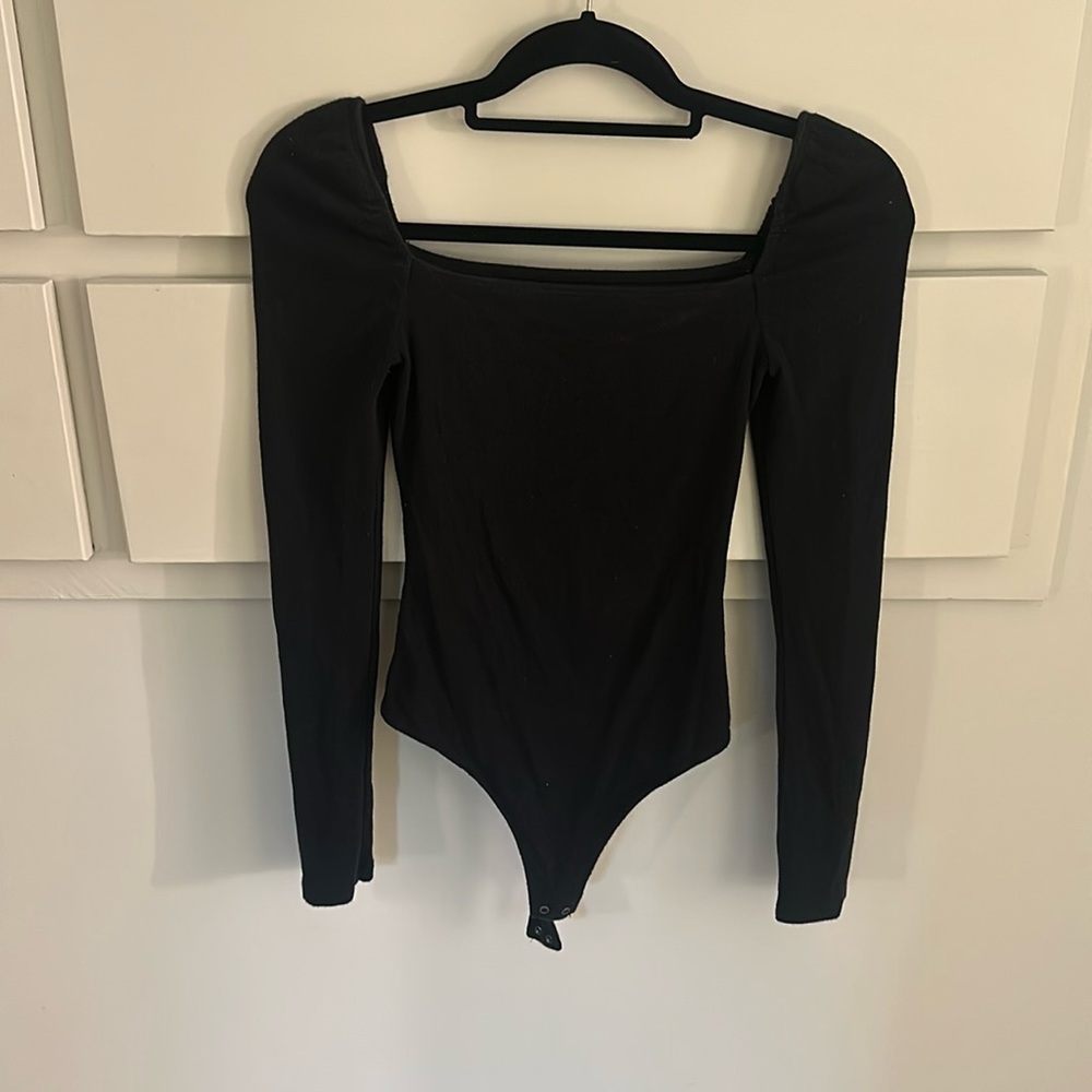 Abercrombie black ribbed bodysuit